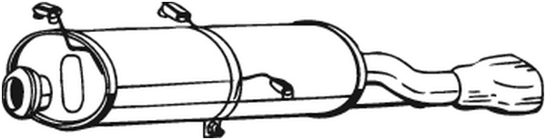 BOSAL 190-233 Silenziatore posteriore
