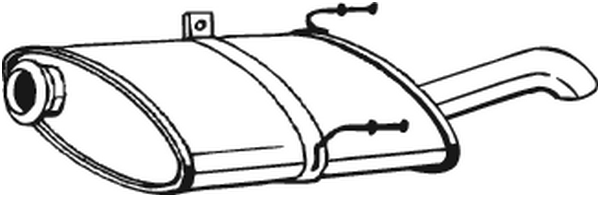 BOSAL 190-295 Silenziatore posteriore