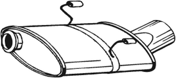 BOSAL 190-317 Silenziatore posteriore-Silenziatore posteriore-Ricambi Euro