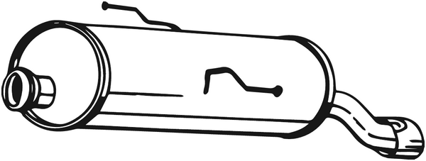 BOSAL 190-503 Silenziatore posteriore-Silenziatore posteriore-Ricambi Euro