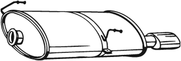 BOSAL 190-619 Silenziatore posteriore