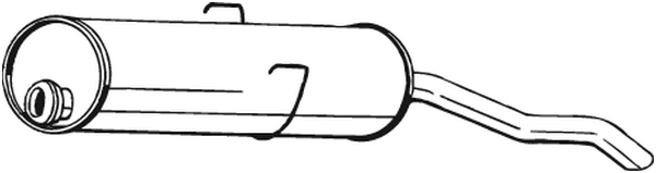 BOSAL 190-781 Silenziatore posteriore-Silenziatore posteriore-Ricambi Euro