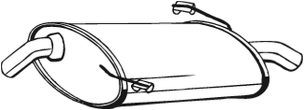BOSAL 190-239 Silenziatore posteriore