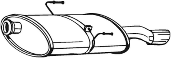 BOSAL 190-911 Silenziatore posteriore-Silenziatore posteriore-Ricambi Euro