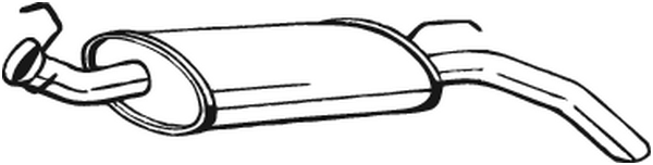 BOSAL 200-507 Silenziatore posteriore-Silenziatore posteriore-Ricambi Euro