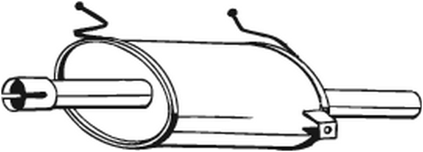 BOSAL 219-117 Silenziatore posteriore