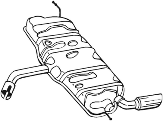 BOSAL 105-503 Silenziatore posteriore-Silenziatore posteriore-Ricambi Euro