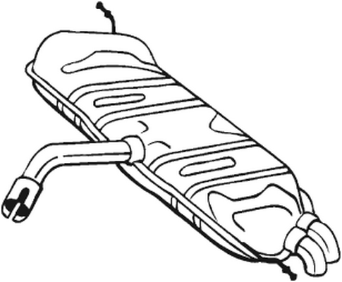 BOSAL 233-461 Silenziatore posteriore