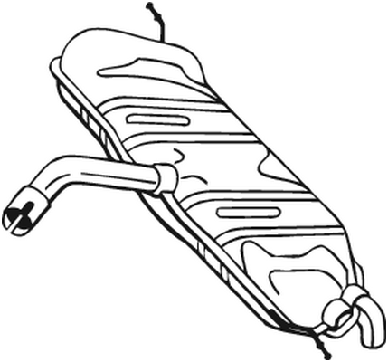 BOSAL 233-583 Silenziatore posteriore