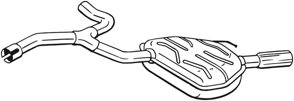 BOSAL 235-223 Silenziatore posteriore