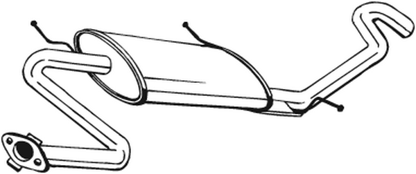 BOSAL 278-339 Silenziatore posteriore-Silenziatore posteriore-Ricambi Euro