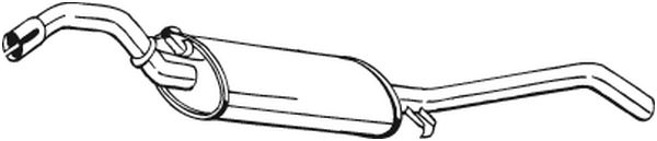 BOSAL 215-003 bakre lydpotte