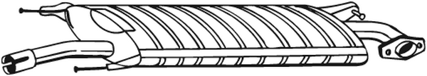 BOSAL 279-437 Silenziatore centrale