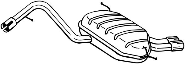 BOSAL 279-621 Silenziatore...