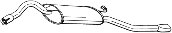 BOSAL 280-655 Silenziatore posteriore-Silenziatore posteriore-Ricambi Euro