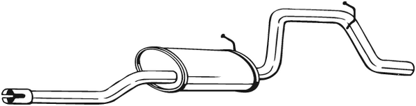 BOSAL 281-519 Silenziatore posteriore-Silenziatore posteriore-Ricambi Euro