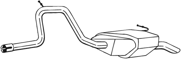 BOSAL 281-731 Silenziatore posteriore-Silenziatore posteriore-Ricambi Euro