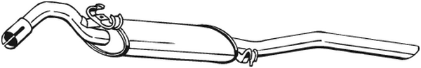 BOSAL 279-419 Silenziatore posteriore-Silenziatore posteriore-Ricambi Euro