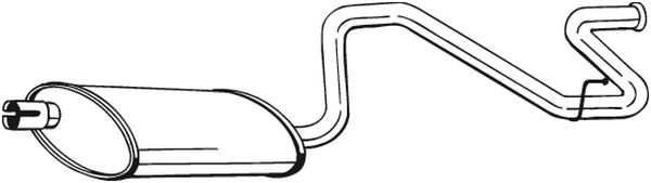 BOSAL 145-017 bakre lydpotte