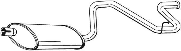 BOSAL 281-869 Silenziatore posteriore