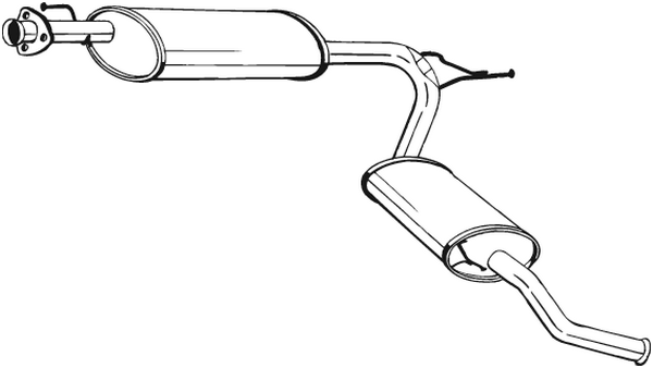 BOSAL 283-581 Silenziatore posteriore-Silenziatore posteriore-Ricambi Euro