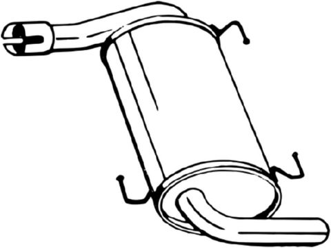 BOSAL 284-783 средно гърне