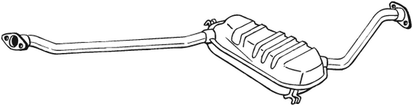 BOSAL 284-837 Silenziatore centrale