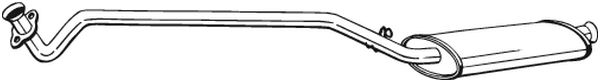 BOSAL 284-893 Front Muffler