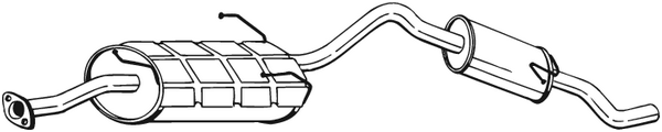 BOSAL 285-269 Silenziatore posteriore-Silenziatore posteriore-Ricambi Euro