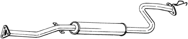 BOSAL 285-129 Silenziatore centrale-Silenziatore centrale-Ricambi Euro