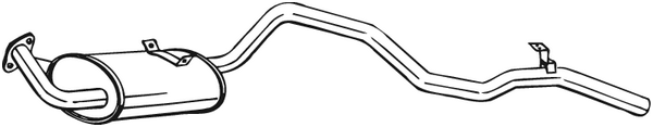 BOSAL 286-013 Silenziatore posteriore-Silenziatore posteriore-Ricambi Euro