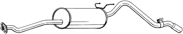 BOSAL 286-409 Silenziatore posteriore