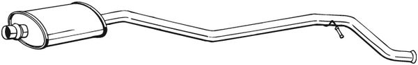 BOSAL 285-357 Midtre lydpotte