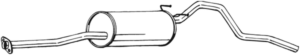 BOSAL 287-405 Silenziatore posteriore
