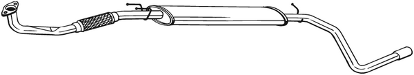 BOSAL 290-305 Silenziatore centrale-Silenziatore centrale-Ricambi Euro