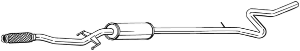 BOSAL 292-045 Silenziatore centrale