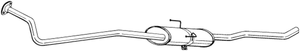 BOSAL 292-223 Silenziatore centrale-Silenziatore centrale-Ricambi Euro