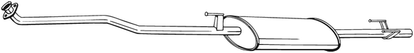 BOSAL 294-217 Silenziatore anteriore