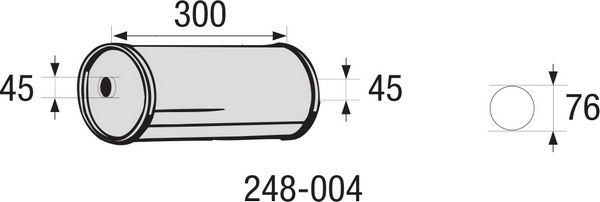 BOSAL 248-004 Средно гърне,...