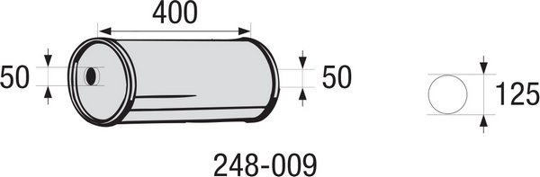 BOSAL 248-009 Silenziatore centrale, universale