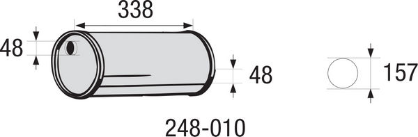 BOSAL 248-010 Средно гърне,...