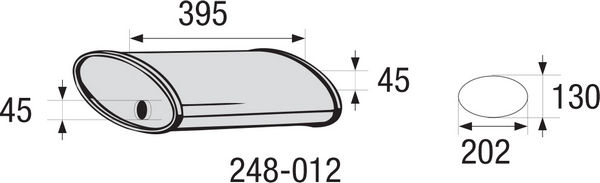 BOSAL 248-012 Средно гърне,...