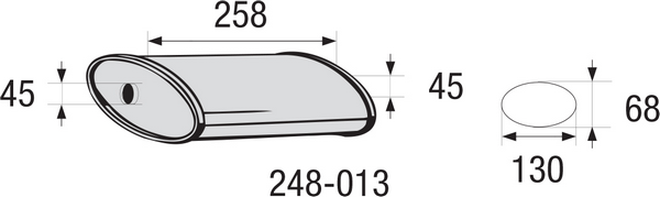 BOSAL 248-013 Silenziatore centrale, universale