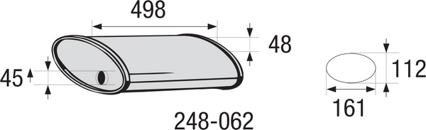 BOSAL 248-062 Silenziatore centrale, universale