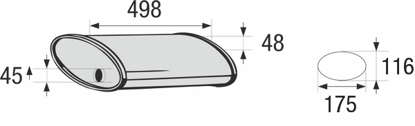 BOSAL 248-063 Средно гърне,...