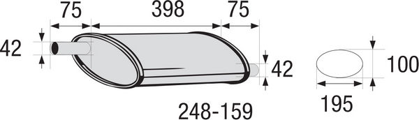 BOSAL 248-159 Средно гърне,...