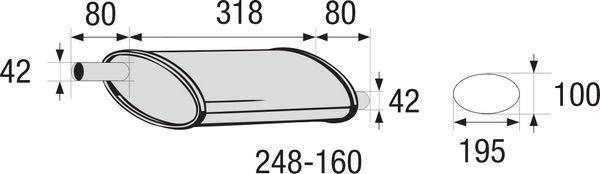 BOSAL 248-160 Средно гърне,...