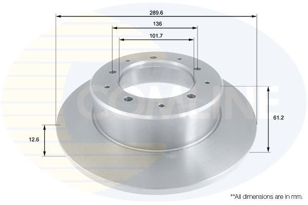 COMLINE ADC1303 Comline Δισκόπλακα for LAND ROVER