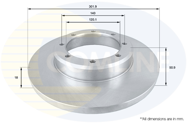COMLINE ADC1598 Comline Brake Disc for NISSAN OPEL RENAULT VAUXHALL