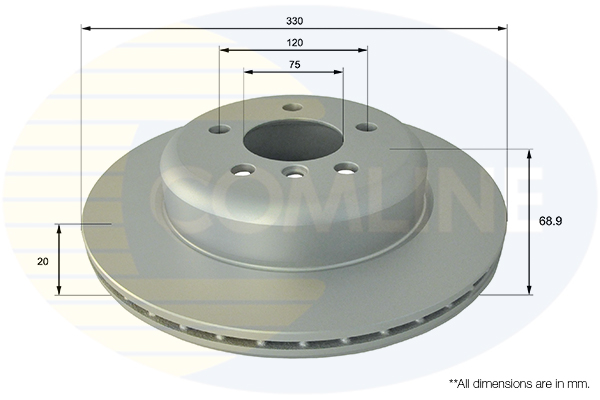 COMLINE ADC1782V Comline Brake Disc for BMW